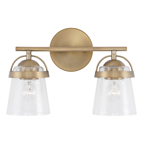 HomePlace by Capital Lighting Madison 14-Inch Vanity Light in Aged Brass by HomePlace Lighting 147021AD-534