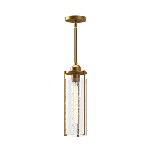 Alora Lighting Alora Lighting Belmont Aged Gold Mini-Pendant Light with Cylindrical Shade PD536107AGWC