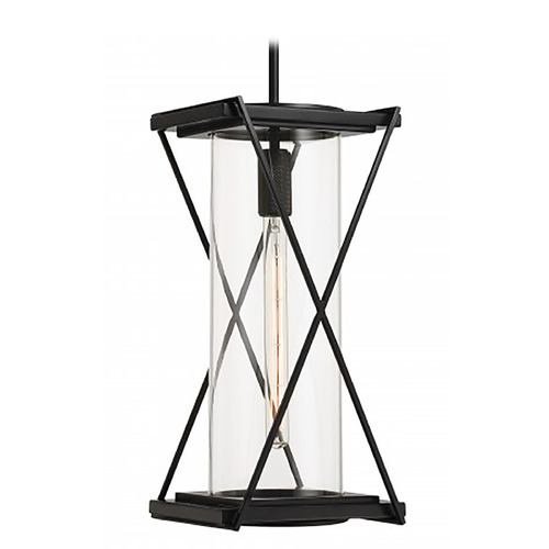 Minka Lavery Rolando Hidalgo Rockhill Dark Matte Black Outdoor Hanging Light