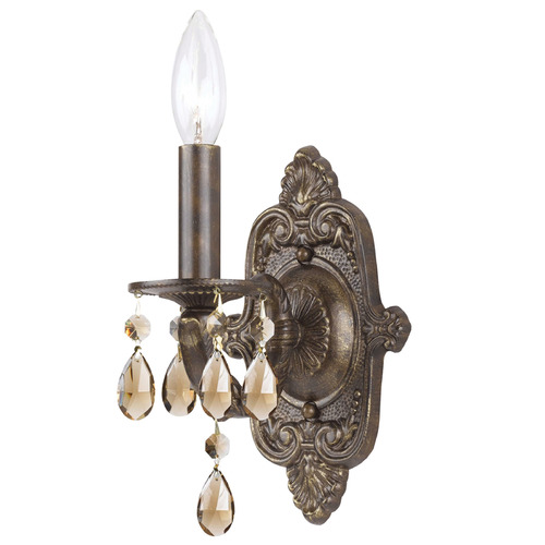 Crystorama Lighting Crystorama Lighting Paris Market Venetian Bronze Sconce 5021-VB-GT-MWP