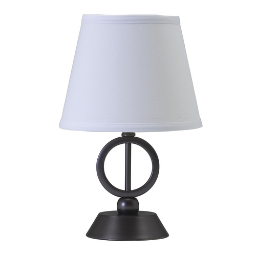 Coach Mini Table Lamp in Oil Rubbed Bronze by House of Troy Lighting