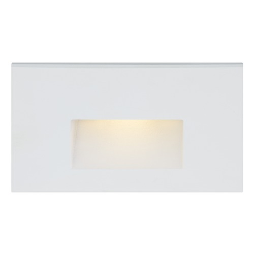 Horizontal LED Recessed Step Light in White by Recesso Lighting