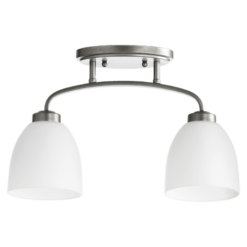 Reyes Classic Nickel Semi-Flush Mount by Quorum Lighting