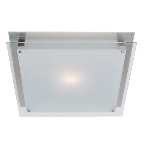 Access Lighting Vision Brushed Steel LED Flush Mount by Access Lighting 50030LEDD-BS/FST