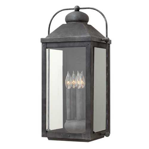 Hinkley Anchorage 25-Inch LED Outdoor Wall Light in Aged Zinc by Hinkley Lighting 1858DZ-LL