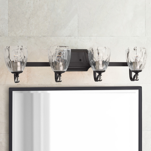 Anjoux Antique Bronze 4-Light Bathroom Light by Progress Lighting