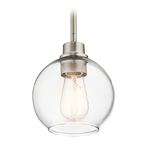 Kichler Lighting Transitional Mini-Pendant Light Brushed Nickel Harmony by Kichler Lighting 44065NI