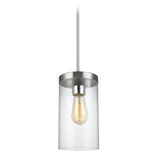 Zire Chrome Pendant by Visual Comfort Studio