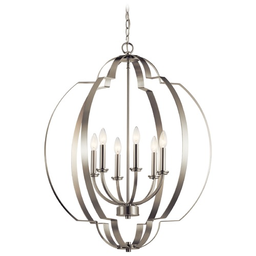 Kichler Lighting Voleta 6-Light Brushed Nickel Pendant by Kichler Lighting 42139NI