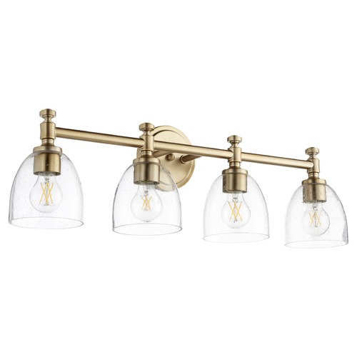 Rossington Aged Brass Bathroom Light by Quorum Lighting