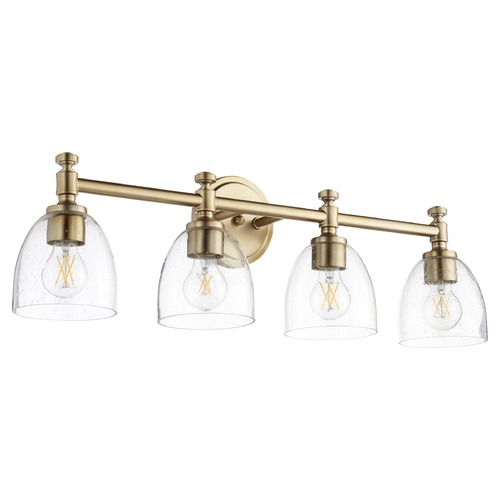 Quorum Lighting Rossington Aged Brass Bathroom Light by Quorum Lighting 5122-4-280