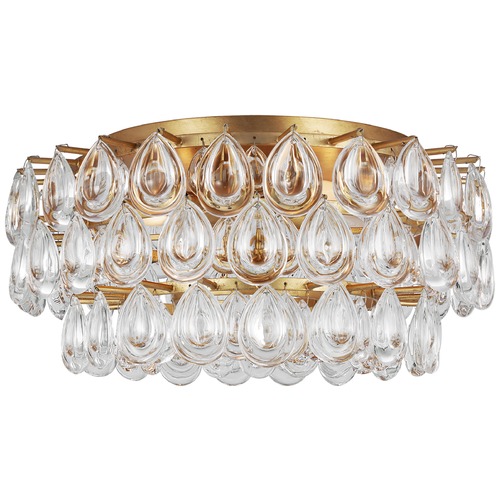 Visual Comfort Signature Collection Aerin Liscia Medium Flush Mount in Gild by Visual Comfort Signature ARN4171GCG