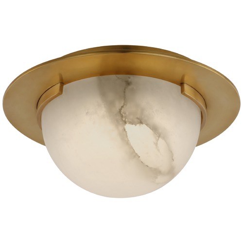 Visual Comfort Signature Collection Kelly Wearstler Melange 6-Inch Flush Mount in Brass by Visual Comfort Signature KW4017ABALB