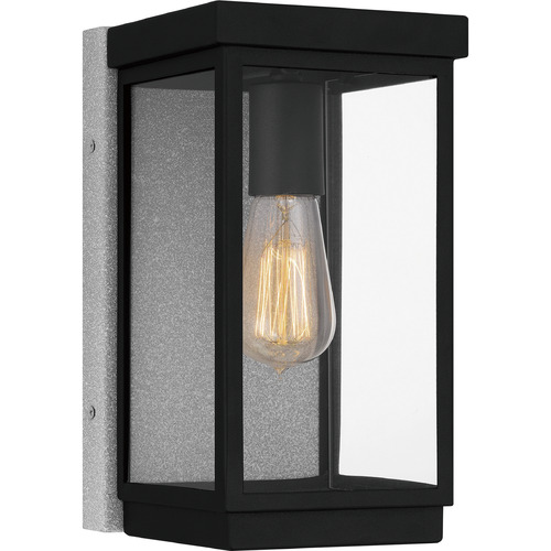 Quoizel Lighting Ezra Earth Black Outdoor Wall Light by Quoizel Lighting EZR8406EK