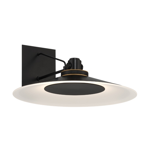 Deckard 16-Inch LED Outdoor Wall Light in Black & Gold by Eurofase