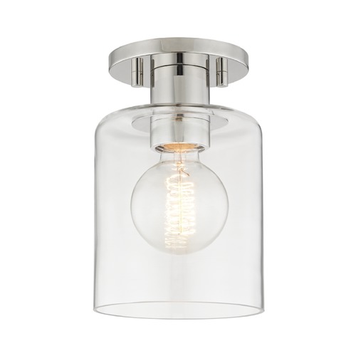 Mitzi by Hudson Valley Neko Polished Nickel Semi-Flush Mount by Mitzi by Hudson Valley H108601-PN