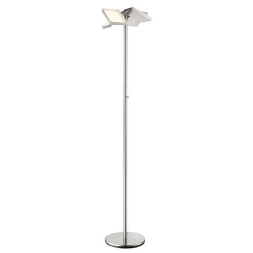 Lampard Brushed Nickel LED Floor Lamp by Lite Source Lighting