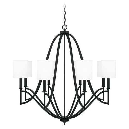 HomePlace by Capital Lighting Sylvia 38-Inch Chandelier in Matte Black by HomePlace by Capital Lighting 442381MB-701