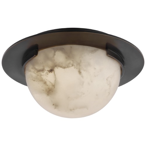Visual Comfort Signature Collection Kelly Wearstler Melange 6-Inch Flush Mount in Bronze by Visual Comfort Signature KW4017BZALB