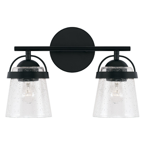 Madison 14-Inch Vanity Light in Matte Black by HomePlace Lighting