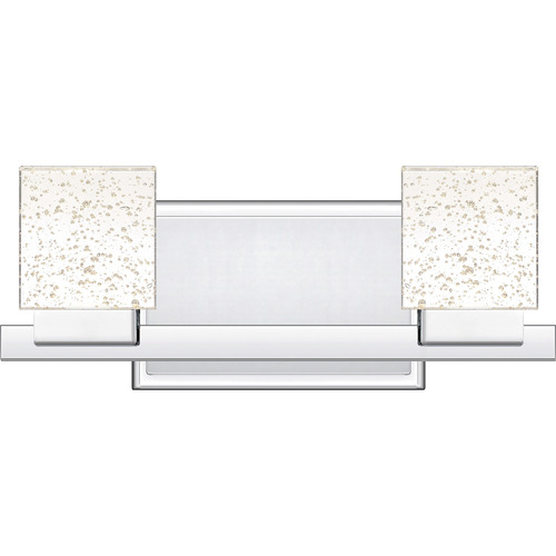 Zola Polished Chrome LED Bathroom Light by Quoizel Lighting