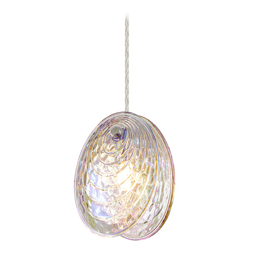 Matteo Lighting Matteo Lighting Shelly Chrome LED Mini-Pendant Light with Oval Shade C36601CH