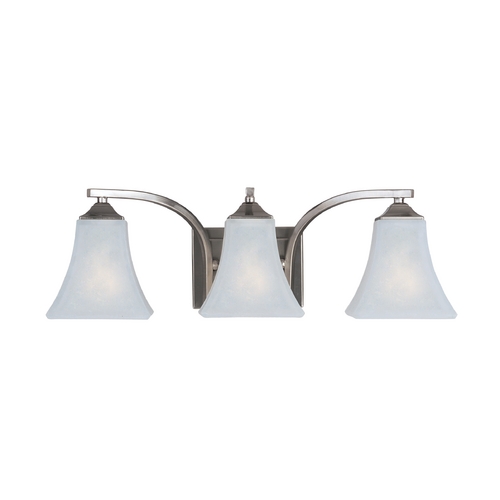 Aurora Satin Nickel Bathroom Light by Maxim Lighting