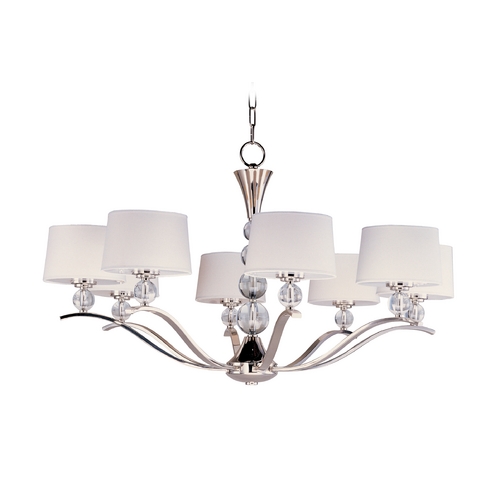 Maxim Lighting Rondo Polished Nickel Chandelier by Maxim Lighting 12758WTPN