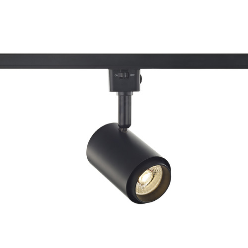 Black 2700K LED Cylinder Track Head for Juno Track Systems by Recesso