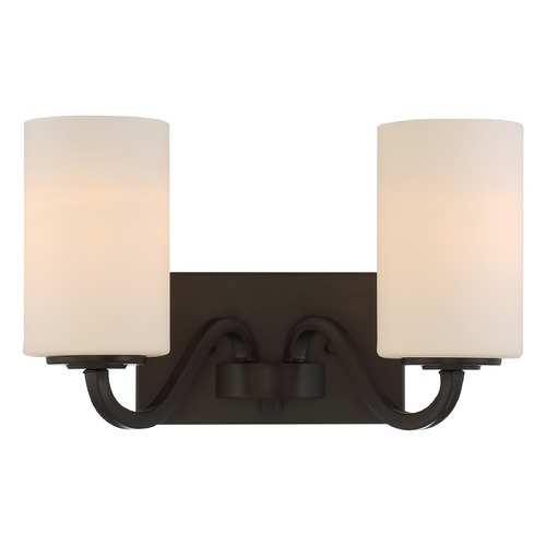 Willow Aged Bronze Bathroom Light by Nuvo Lighting