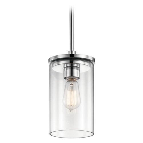 Kichler Lighting Crosby 6-Inch Chrome Mini Pendant by Kichler Lighting 43996CH