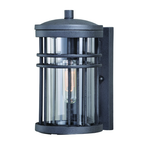 Wrightwood Vintage Black Outdoor Wall Light by Vaxcel Lighting