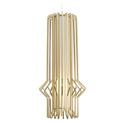 Visual Comfort Modern Collection Syrma Freejack Mini Pendant in Satin Gold by Visual Comfort Modern 700FJSYRGS