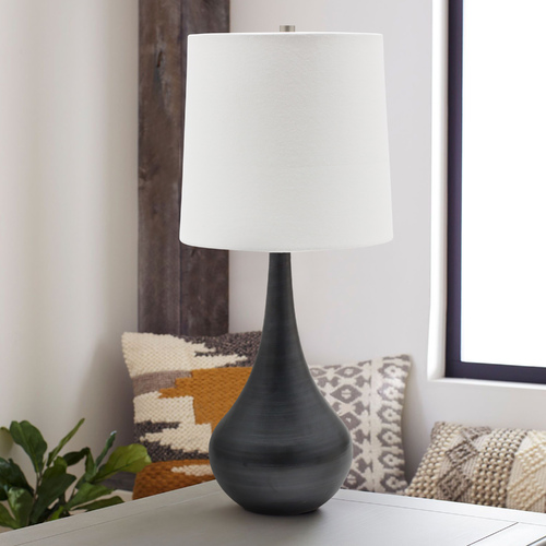 House of Troy Lighting House of Troy Scatchard Black Matte Table Lamp with Cylindrical Shade GS180-BM