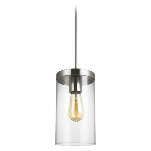Zire Brushed Nickel Pendant by Visual Comfort Studio