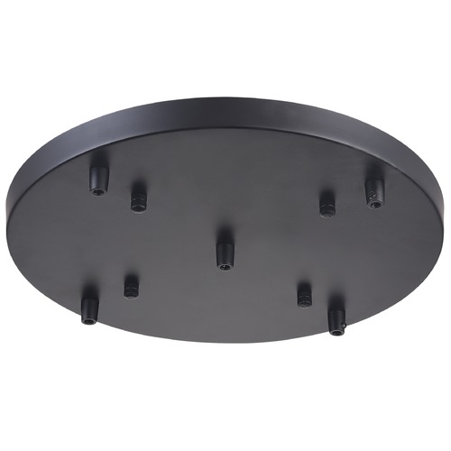 Matteo Lighting Multi Ceiling Canopy 120V Black Ceiling Adaptor by Matteo Lighting CP0105BK