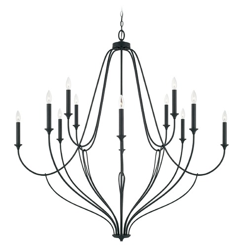 HomePlace by Capital Lighting Bentley 52-Inch Wide Chandelier in Black Iron by HomePlace by Capital Lighting 441601BI