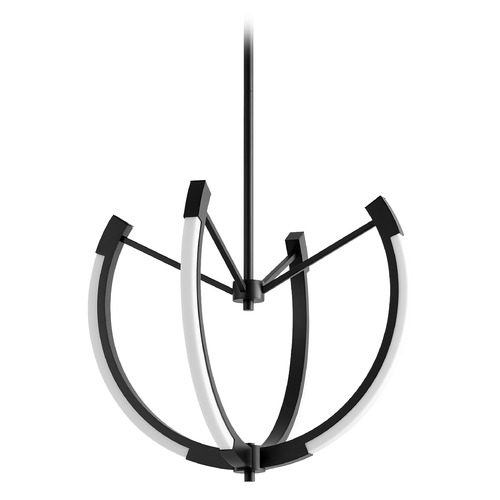 Utopia 21-Inch LED Chandelier in Black by Oxygen Lighting