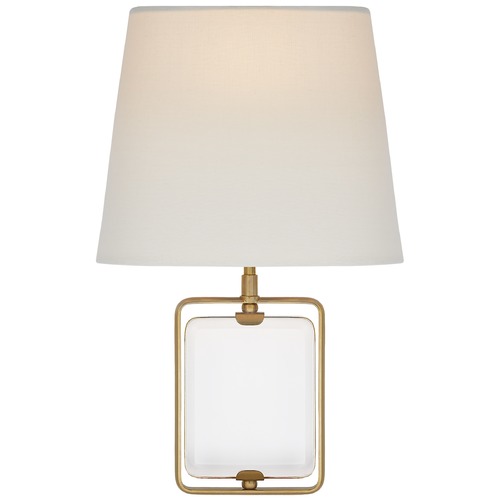 Visual Comfort Signature Collection Suzanne Kasler Henri Framed Sconce in Antique Brass by Visual Comfort Signature SK2030CGHABL