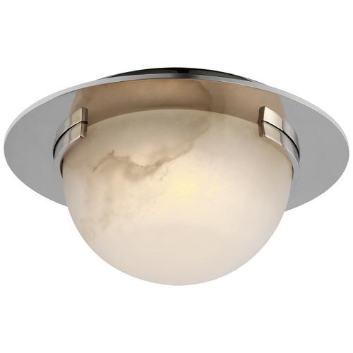 Visual Comfort Signature Collection Kelly Wearstler Melange 6-Inch Flush Mount in Nickel by Visual Comfort Signature KW4017PNALB