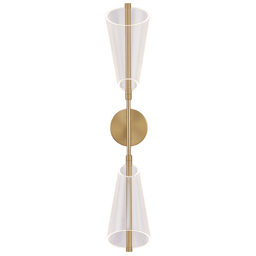 Mulberry Brushed Gold LED Sconce by Kuzco Lighting