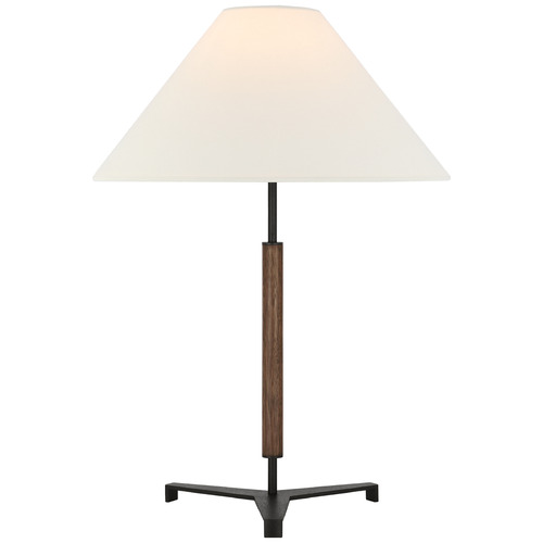 Alda Weathered Iron Dark Walnut Accent Lamp