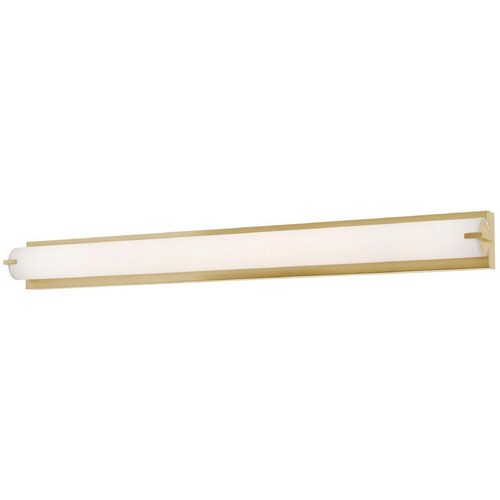 AFX Lighting Afx Lighting Axel Satin Brass LED Vertical Bathroom Light AXLV4804LAJUDSB