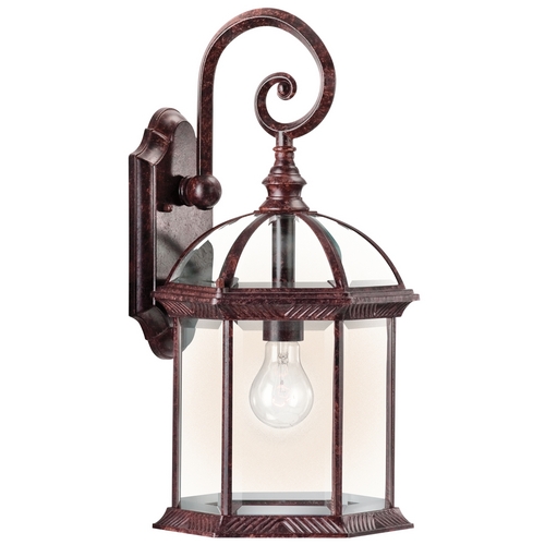 Barrie 18.75-Inch Outdoor Wall Light in Tannery Bronze by Kichler Lighting