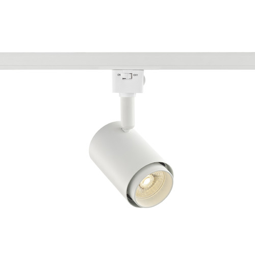 White 2700K LED Cylinder Track Head for Juno Track Systems by Recesso