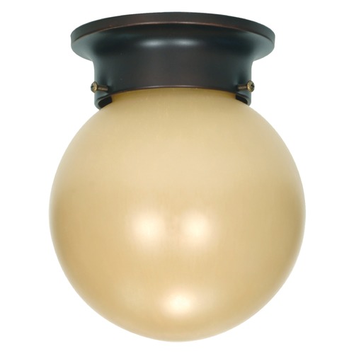 6-Inch Flush Mt. Ball Mahogany Bronze by Nuvo Lighting