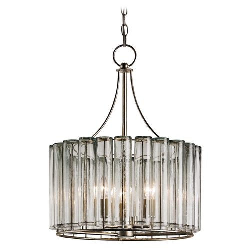 Bevilacqua Chandelier in Silver Leaf by Currey & Company
