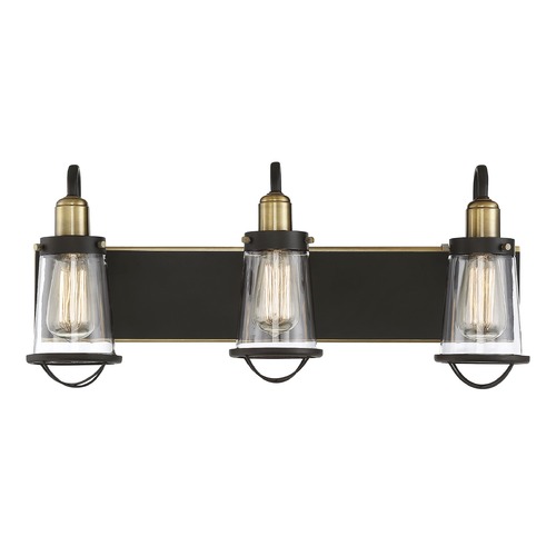 Savoy House Lansing Bronze & Brass Bathroom Light by Savoy House 8-1780-3-79