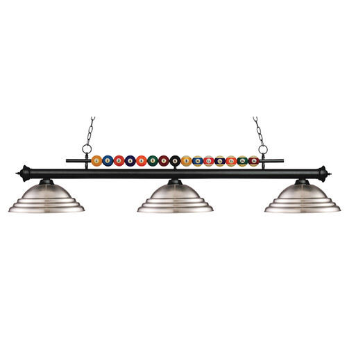 Shark Matte Black Billiard Light by Z-Lite