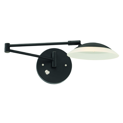 Arnsberg Meran Turbo Black LED Swing Arm Lamp